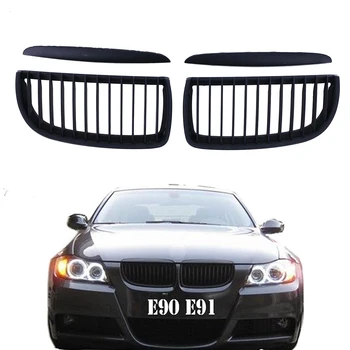 Matte Black Front Kidney Grill Grilles Bumper Slat Grille For BMW E90 E91 3 Series 318i 320i 323i 325i 328i 335i 4D 2005-2008
Matte Black Front Kidney Grill Grilles Bumper Slat Grille For BMW E90 E91 3 Series 318i 320i 323i 325i 328i 335i 4D 2005-2008