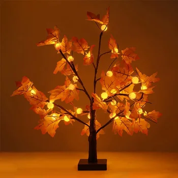 Halloween Decoration Artificial Autumn Maple LED Tree Battery Operated Table Lights Lamp Wedding Thanksgiving Home Decorations
Halloween Decoration Artificial Autumn Maple LED Tree Battery Operated Table Lights Lamp Wedding Thanksgiving Home Decorations