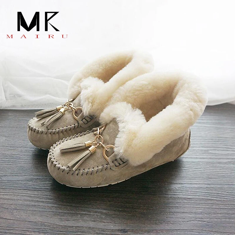 Top brand 100% Natural Fur Genuine Leather Women Boot Shoes New Fashion Women Moccasins Casual Plus Size Winter shoes
Top brand 100% Natural Fur Genuine Leather Women Boot Shoes New Fashion Women Moccasins Casual Plus Size Winter shoes