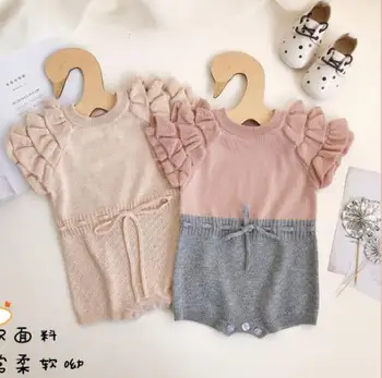 2020 summer baby romper knitted lotus leaf sleeve sweet temperament creeper out one piece binding Romper
2020 summer baby romper knitted lotus leaf sleeve sweet temperament creeper out one piece binding Romper