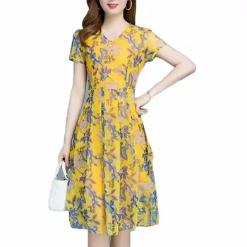Fashion Summer Women Floral Print V-Neck Short Sleeve Tight Waist Midi Dress Floral Print V-Neck Short Sleeve Tight Waist Midi D
Fashion Summer Women Floral Print V-Neck Short Sleeve Tight Waist Midi Dress Floral Print V-Neck Short Sleeve Tight Waist Midi D
