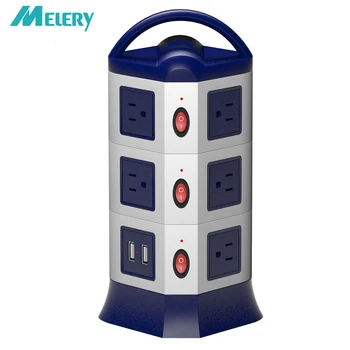 Vertical Power Strip Tower Surge Protector 11 Way AC Outlet USB Socket Individual Switch Control 1.8m Retractable Extension Cord
Vertical Power Strip Tower Surge Protector 11 Way AC Outlet USB Socket Individual Switch Control 1.8m Retractable Extension Cord