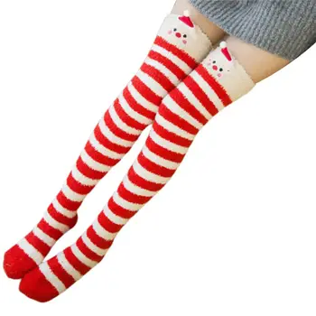 Women Winter Thick Coral Velvet Over Knee Sock Cartoon Warm Thigh High Stockings
Women Winter Thick Coral Velvet Over Knee Sock Cartoon Warm Thigh High Stockings