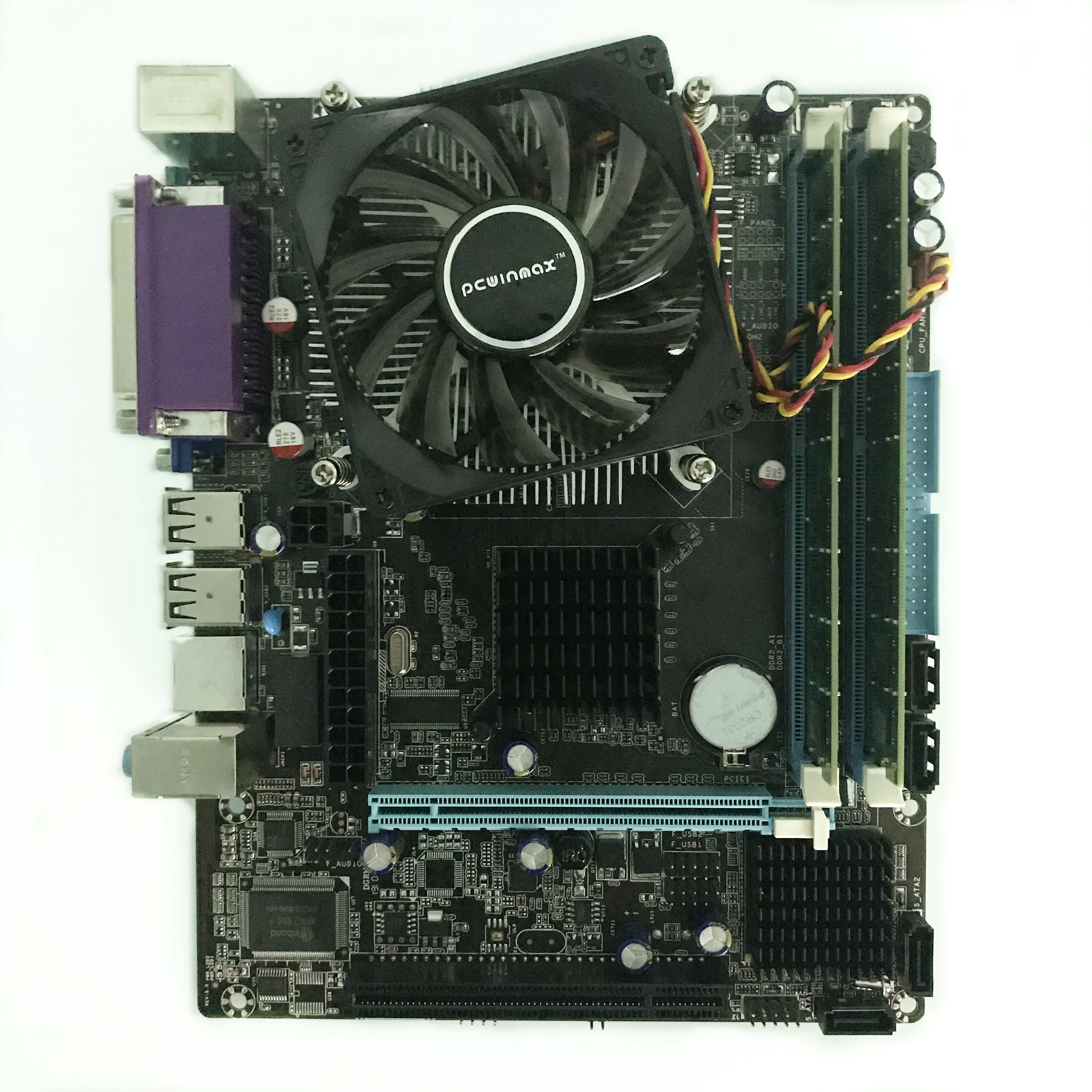PCWINMAX the kit of motherboard .LGA 775/771 G31 motherboard with CPU E5400 .RAM DDR2 2G x 2R (4G), FAN.
PCWINMAX the kit of motherboard .LGA 775/771 G31 motherboard with CPU E5400 .RAM DDR2 2G x 2R (4G), FAN.