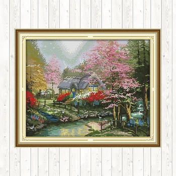 The Stream Side Cottage Chinese Cross Stitch Set Scenery Painting Needlework Set DIY Handmade 14ct 11ct Counted Printed Canvas
The Stream Side Cottage Chinese Cross Stitch Set Scenery Painting Needlework Set DIY Handmade 14ct 11ct Counted Printed Canvas
