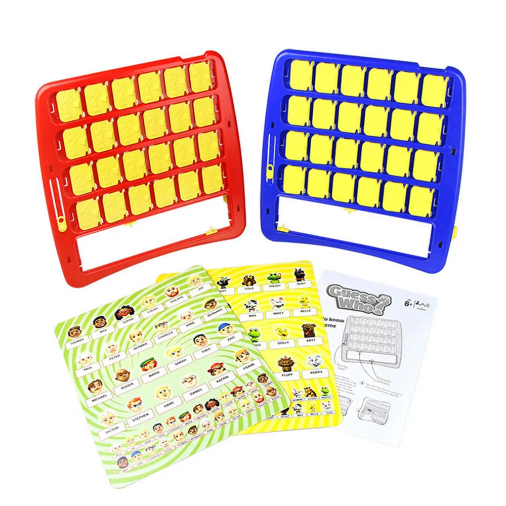 Family Fun Guessing Board Game Guessing Educational toys,Who Is It game 2 Game tables + 2 Character plates @A
Family Fun Guessing Board Game Guessing Educational toys,Who Is It game 2 Game tables + 2 Character plates @A