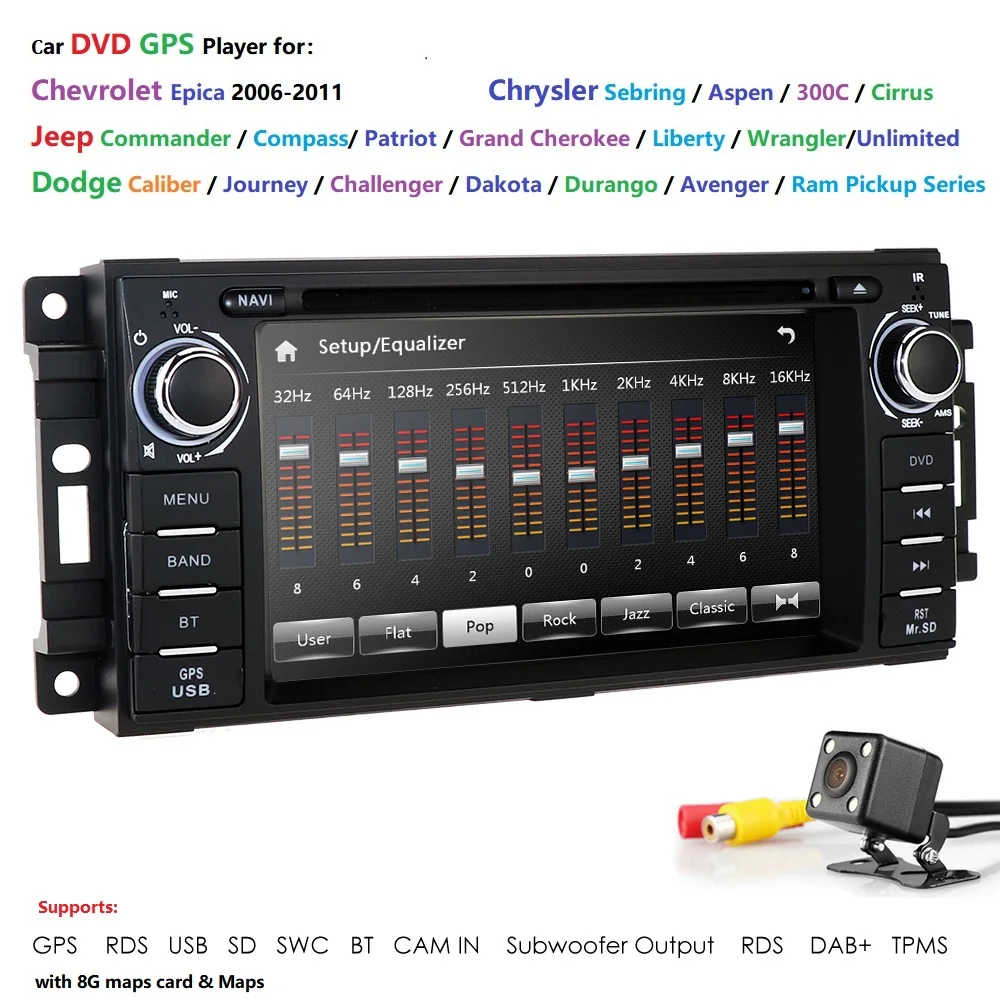 Car Radio GPS for Jeep Compass 300C Stereo Navigation Headunit Grand Cherokee DVD CD GPS Autoradio Navigation for JEEP CHRYSLER
Car Radio GPS for Jeep Compass 300C Stereo Navigation Headunit Grand Cherokee DVD CD GPS Autoradio Navigation for JEEP CHRYSLER