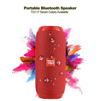 TG117 Wirless Bluetooth Speaker Portable Soundbar Column Loudspeaker Box Support TF Card FM Radio Sport music Aux Input for mic
TG117 Wirless Bluetooth Speaker Portable Soundbar Column Loudspeaker Box Support TF Card FM Radio Sport music Aux Input for mic