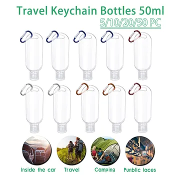 50ml Mini Clear Keychain Bottles Portable Travel Plastic Leakproof Empty Containers Flip Cap Liquid Cosmetics Container#g40
50ml Mini Clear Keychain Bottles Portable Travel Plastic Leakproof Empty Containers Flip Cap Liquid Cosmetics Container#g40