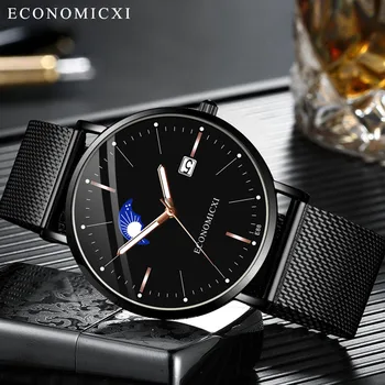 Luxury Band Fashion Men Watches ECONOMICXI Simple Stainless Steel With Luminous Small Dial Men's Quartz Watch relogio masculino
Luxury Band Fashion Men Watches ECONOMICXI Simple Stainless Steel With Luminous Small Dial Men's Quartz Watch relogio masculino
