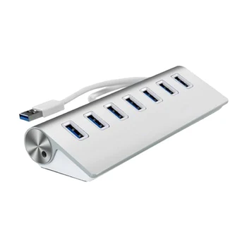 Portable Data Hub 7 Ports USB 3.0 Hub for Mac PC USB Flash Drives and Other Devices
Portable Data Hub 7 Ports USB 3.0 Hub for Mac PC USB Flash Drives and Other Devices