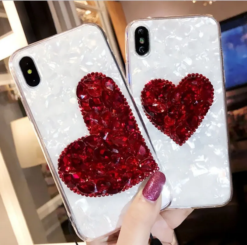 Чехол для iPhone 11 XR 7 8 Pro Max X XS Plus 6 6s роскошный чехол с зернистым кристаллом и