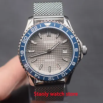 Sapphire crystal Bliger 41mm grey dial luminous black ceramic bezel miyota 8215 self-winding movement men's mechanical watch 
Sapphire crystal Bliger 41mm grey dial luminous black ceramic bezel miyota 8215 self-winding movement men's mechanical watch