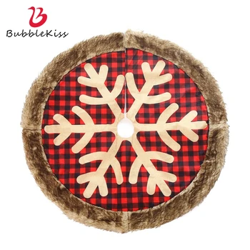 Bubble Kiss Christmas Tree Skirt Red Lattice Snowflake Pattern Christmas Tree Decorations Rug Holiday Decoration Tree Skirt Mat
Bubble Kiss Christmas Tree Skirt Red Lattice Snowflake Pattern Christmas Tree Decorations Rug Holiday Decoration Tree Skirt Mat