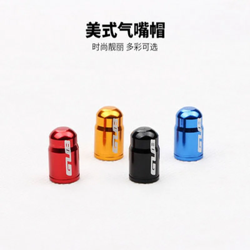2pcs Schrader Bike Valve Cap Aluminum Alloy American Bicycle Tire Valve Cap Dustproof Tire Valve Bicycle Valve Cap