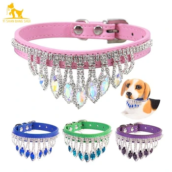 Luxury Rhinestone Dog Collar Bling Pet Crystal Necklace Puppy Neck Strap Collars for Small Dog Cat Collar Pink Green Blue Purple
Luxury Rhinestone Dog Collar Bling Pet Crystal Necklace Puppy Neck Strap Collars for Small Dog Cat Collar Pink Green Blue Purple