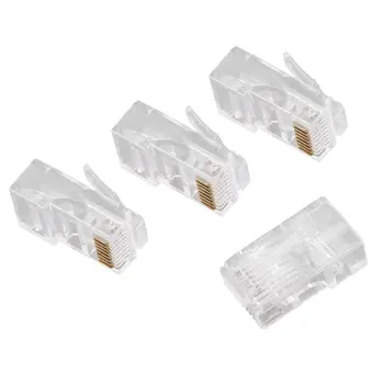 CAT5E RJ45 Connector 8P8C Modular Ethernet Cable RJ45 Ends Ethernet Cable Crimp Connectors UTP Network Plug 30U
CAT5E RJ45 Connector 8P8C Modular Ethernet Cable RJ45 Ends Ethernet Cable Crimp Connectors UTP Network Plug 30U