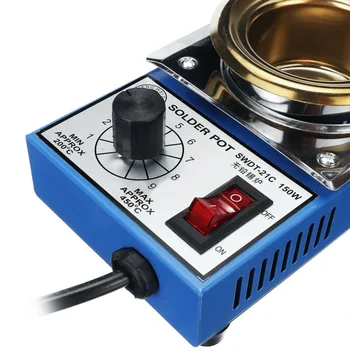 50mm Solder Pot Soldering Desoldering Bath 200-480 Degree Celsius Titanium Plate
50mm Solder Pot Soldering Desoldering Bath 200-480 Degree Celsius Titanium Plate