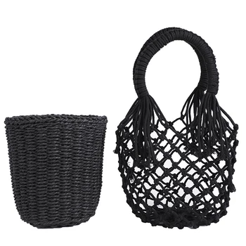 Women Handbags Mesh Rope Net Bags Ins Chic Summer Beach Bags Hollow Out Basket Composite Bag Leisure Bag For Girls
Women Handbags Mesh Rope Net Bags Ins Chic Summer Beach Bags Hollow Out Basket Composite Bag Leisure Bag For Girls