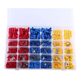 480Pcs Insulated Wire Terminals Electrical Crimp Connector Butt Spade Ring Fork Insulated Wire Terminals Set
480Pcs Insulated Wire Terminals Electrical Crimp Connector Butt Spade Ring Fork Insulated Wire Terminals Set
