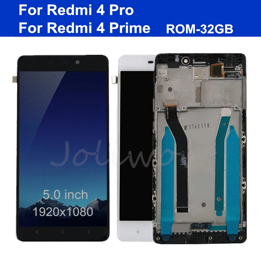 5.0 For Xiaomi Redmi 4 Pro ROM-32G LCD Screen Display+Touch Panel Digitizer Assembly with Frame For Redmi 4 Prime Display
5.0 For Xiaomi Redmi 4 Pro ROM-32G LCD Screen Display+Touch Panel Digitizer Assembly with Frame For Redmi 4 Prime Display