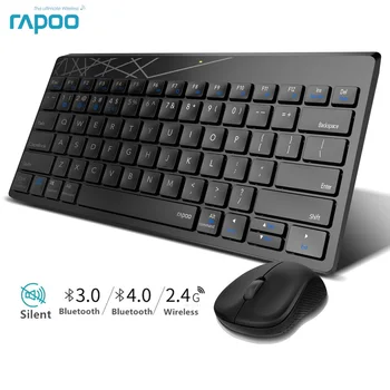 Rapoo Multi-mode Silent Wireless Keyboard Mouse Combo Switch Between Bluetooth and 2.4G Connect 3 Devices For Computer/Phone/Mac
Rapoo Multi-mode Silent Wireless Keyboard Mouse Combo Switch Between Bluetooth and 2.4G Connect 3 Devices For Computer/Phone/Mac