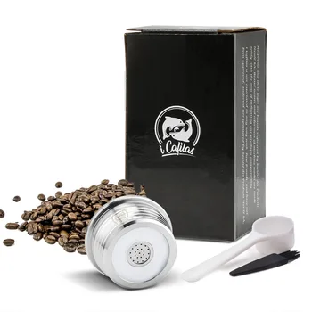 Reusable Coffee Capsule Stainless Steel Filter For Delta Q NDIQ7323 Coffeeware Accessory With Spoon&brush
Reusable Coffee Capsule Stainless Steel Filter For Delta Q NDIQ7323 Coffeeware Accessory With Spoon&brush
