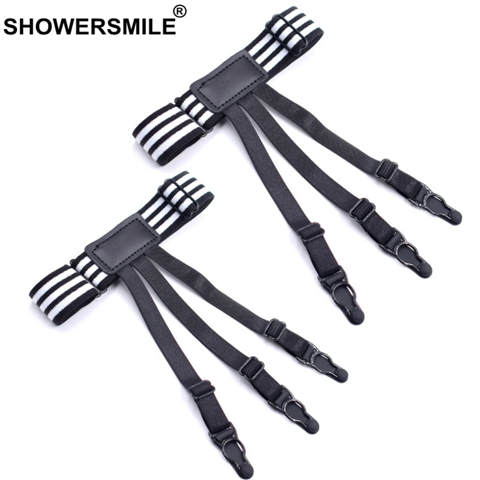 SHOWERSMILE Stripe Shirt Suspenders Men Black White Slim Shirt Stays Male Adjustable Shirt Garters Holder Braces For Men Elastic
SHOWERSMILE Stripe Shirt Suspenders Men Black White Slim Shirt Stays Male Adjustable Shirt Garters Holder Braces For Men Elastic
