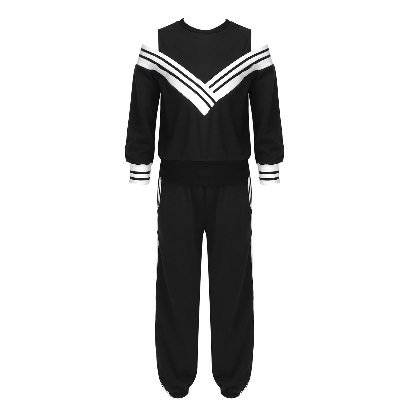 Kids Girls Tracksuit Outifts Open Shoulder Long Sleeves Top and Pants Spring Fashion Casual Wear Children Running Gym Exercise
Kids Girls Tracksuit Outifts Open Shoulder Long Sleeves Top and Pants Spring Fashion Casual Wear Children Running Gym Exercise