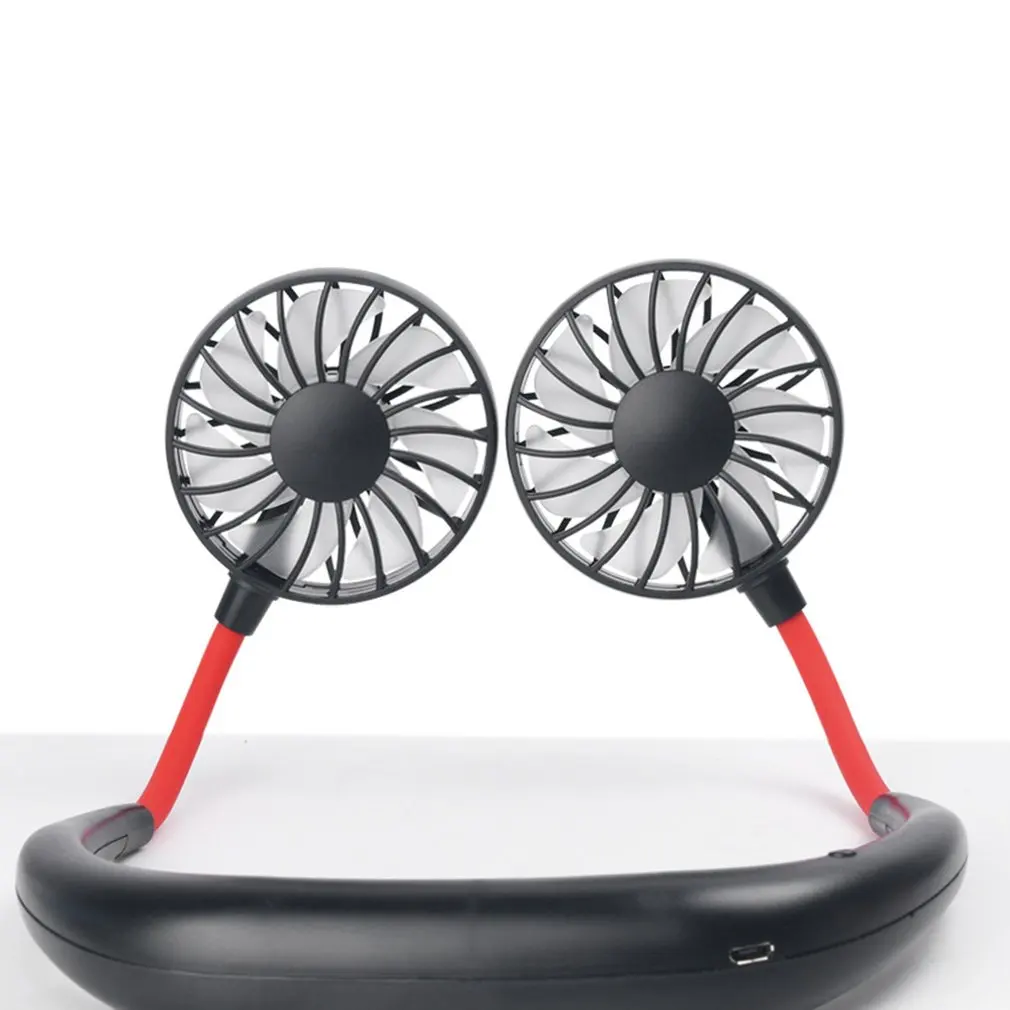 USB Double Head Hanging Neck Quiet Portable Handheld Electric Fan Air Conditioner Cooler Cooling Fan Summer Desk Table Home USE
USB Double Head Hanging Neck Quiet Portable Handheld Electric Fan Air Conditioner Cooler Cooling Fan Summer Desk Table Home USE