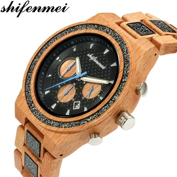 shifenmei S5576 Men woman Wooden Glitter Watch High Quality Wristwatch Antique Vintage Fashion wood Watch men Six needles
shifenmei S5576 Men woman Wooden Glitter Watch High Quality Wristwatch Antique Vintage Fashion wood Watch men Six needles