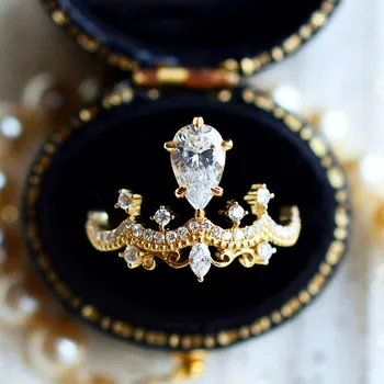 Moissanit diamonds gemstones crown rings for women vintage gold color jewelry bijoux bague wedding fashion gifts accessories
Moissanit diamonds gemstones crown rings for women vintage gold color jewelry bijoux bague wedding fashion gifts accessories