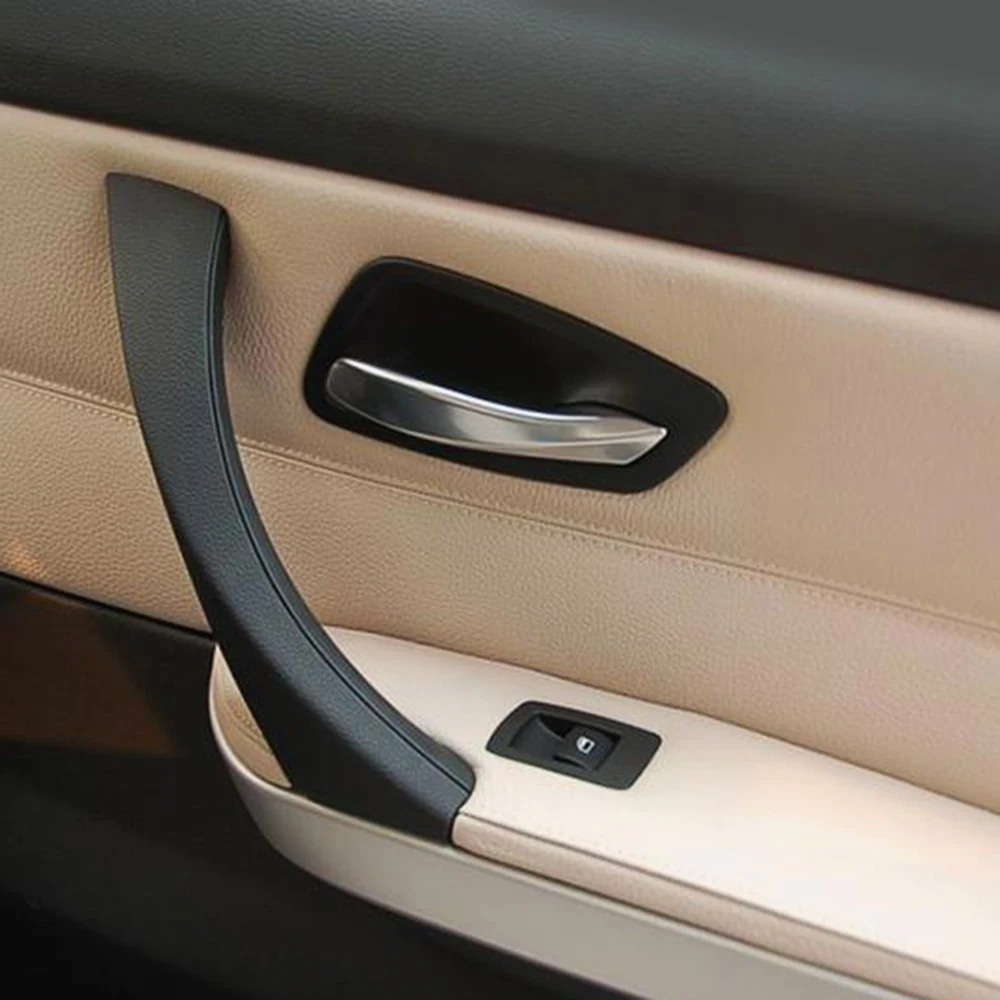 

Car Inner Handle For Bmw E90 E91 316 318 320 325 328 3 Series Interior Door Panel Pull Trim Cover Left Right Replace Gray Beige