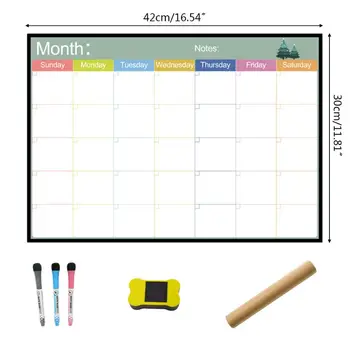 A3 Magnetic Monthly Planner Whiteboard Fridge Magnet Weekly Message Drawing Note 
A3 Magnetic Monthly Planner Whiteboard Fridge Magnet Weekly Message Drawing Note