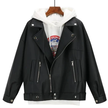 2020 New Arrival Women Autumn Winter Leather Jacket Oversized Boyfriend Korean Style Female Faux Coat Outwear Black
2020 New Arrival Women Autumn Winter Leather Jacket Oversized Boyfriend Korean Style Female Faux Coat Outwear Black