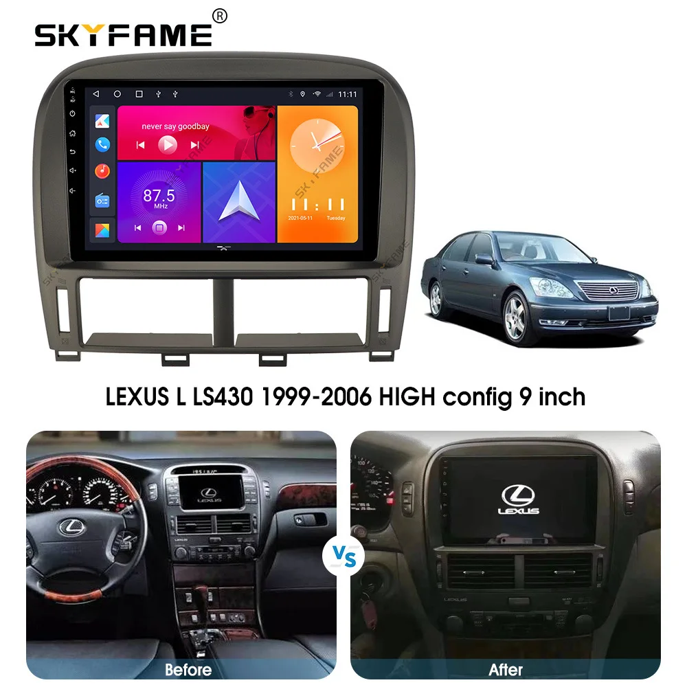 Автомагнитола для LEXUS LS430 1999-2006 2 Din Android мультимедийный плеер GPS-навигация IPS экран