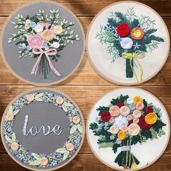 Creative DIY Embroidery Sets Flower Pattern Punch Needle Colorful Embroidery Kit Set Cross Stitch Decor Gift Sewing For Beginner
Creative DIY Embroidery Sets Flower Pattern Punch Needle Colorful Embroidery Kit Set Cross Stitch Decor Gift Sewing For Beginner