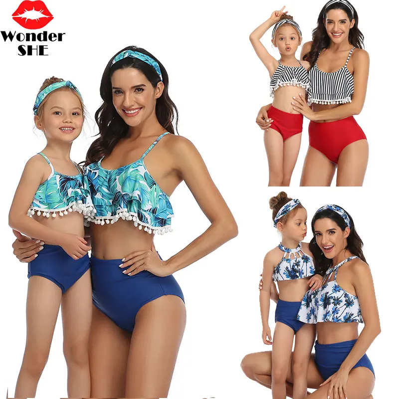 Ruffled bikini Swimsuit Mommy and Me Clothes Bikini Beach mother daughter swimwear baby girl and mom Outfits family maching look 
Ruffled bikini Swimsuit Mommy and Me Clothes Bikini Beach mother daughter swimwear baby girl and mom Outfits family maching look
