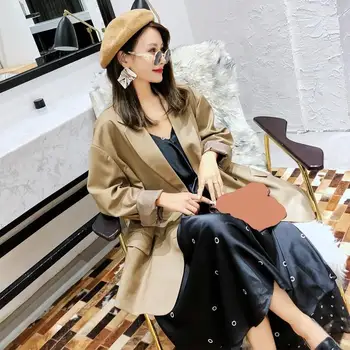 Fashion 2019 Autumn Stylish Solid Oversized Blazer Basic Long Sleeve Pockets Casual Streetwear Ladies Blazers
Fashion 2019 Autumn Stylish Solid Oversized Blazer Basic Long Sleeve Pockets Casual Streetwear Ladies Blazers