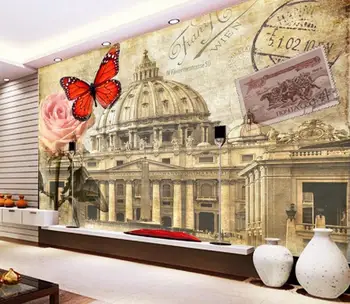 Custom Living room bedroom mural wallpaper 3d European and American architectural flower butterfly wall papers home decor
Custom Living room bedroom mural wallpaper 3d European and American architectural flower butterfly wall papers home decor