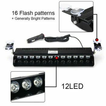 Car Windshield LED Strobe Light Flashing Dash Urgent Light Lamp Lighting DC 12V 
Car Windshield LED Strobe Light Flashing Dash Urgent Light Lamp Lighting DC 12V
