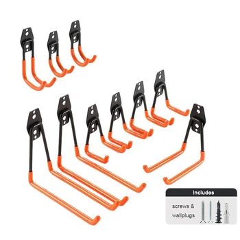 10 Pack Garage Storage Utility Double Hook Wall Finisher Tool Wallboard Hook Dip Plastic Storage Hook 
10 Pack Garage Storage Utility Double Hook Wall Finisher Tool Wallboard Hook Dip Plastic Storage Hook