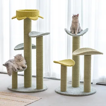Leaf Cat climbing frame Cat nest cat tree Integrated platform shelf grabbing board Sisal grabbing post cat toys pet supplies
Leaf Cat climbing frame Cat nest cat tree Integrated platform shelf grabbing board Sisal grabbing post cat toys pet supplies