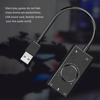 Portable USB External Sound Card Microphone Earphone 2-in-1 3-Port Output Laptop PC Computer Adapter
Portable USB External Sound Card Microphone Earphone 2-in-1 3-Port Output Laptop PC Computer Adapter