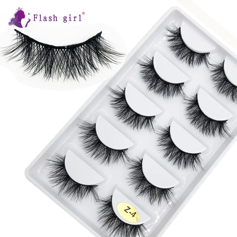 Flash girl Z04 5pairs False EyeLashes 100% Handmade 5 Pairs 5D long ang thick mink Eyelashes with Transparent tray
Flash girl Z04 5pairs False EyeLashes 100% Handmade 5 Pairs 5D long ang thick mink Eyelashes with Transparent tray