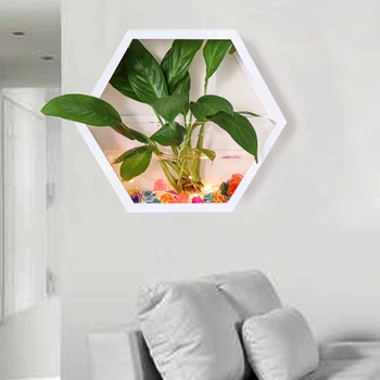 Hydroponics Planting Wall Hanging Scindapsus Study Hotel Flower Pot Indoor Hexagonal Modern Decoration Living Room Home Office 
Hydroponics Planting Wall Hanging Scindapsus Study Hotel Flower Pot Indoor Hexagonal Modern Decoration Living Room Home Office