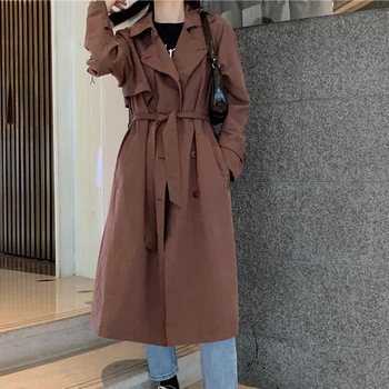 HOT 2020 Spring Autumn New Long Women Trench overcoat Loose vintage windbreaker female outwear casual long coat
HOT 2020 Spring Autumn New Long Women Trench overcoat Loose vintage windbreaker female outwear casual long coat