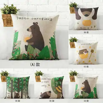 Cartoon Bear Honey Trees Animal Pillow Case Throw Pillowcase Cotton Linen Printed Pillow Covers Office Home Textile Pillow Cover
Cartoon Bear Honey Trees Animal Pillow Case Throw Pillowcase Cotton Linen Printed Pillow Covers Office Home Textile Pillow Cover