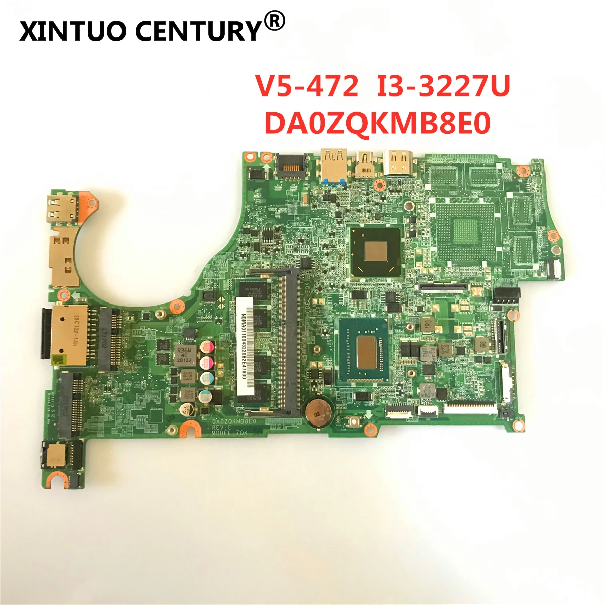V5-572 V5-472 материнская плата для ноутбука Acer aspire NBMA311007 DA0ZQKMB8E0 основная SR0XF I3-3227U