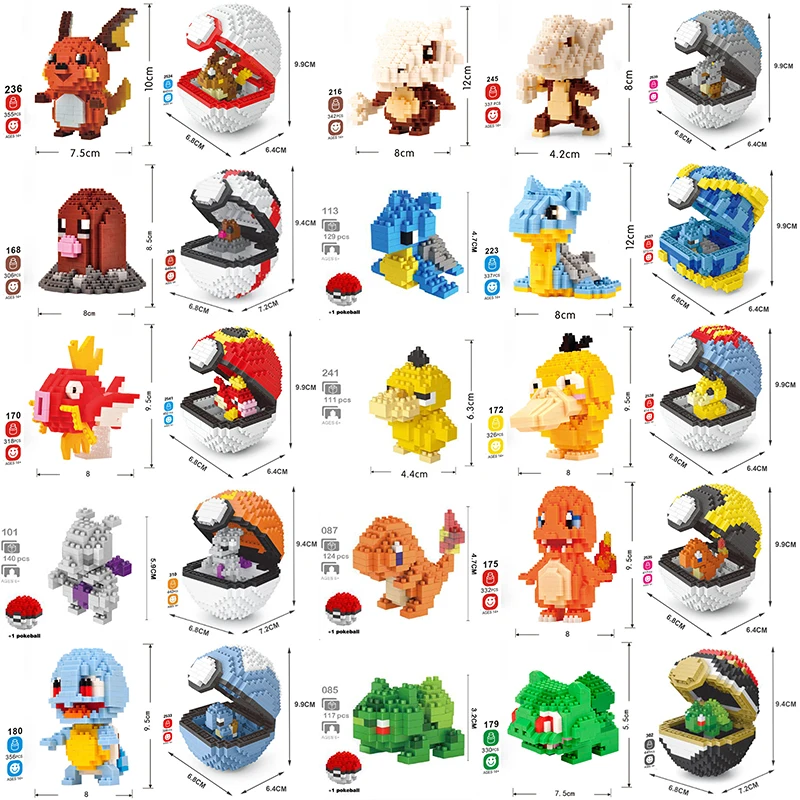 Diamond Blocks famous Anime game Cartoon Pocket Animals mouse tortoise frog dinosaur duck carp Gophers Mini Building Toy no boxs
Diamond Blocks famous Anime game Cartoon Pocket Animals mouse tortoise frog dinosaur duck carp Gophers Mini Building Toy no boxs